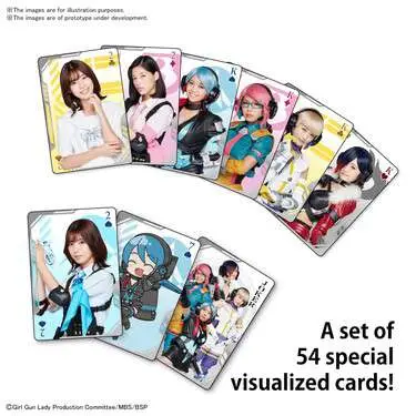 Girl Gun Fight Card Trump - Figurine